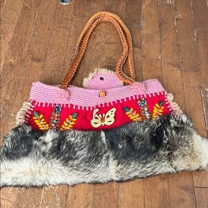 Colorful Embroidered Women's Bag